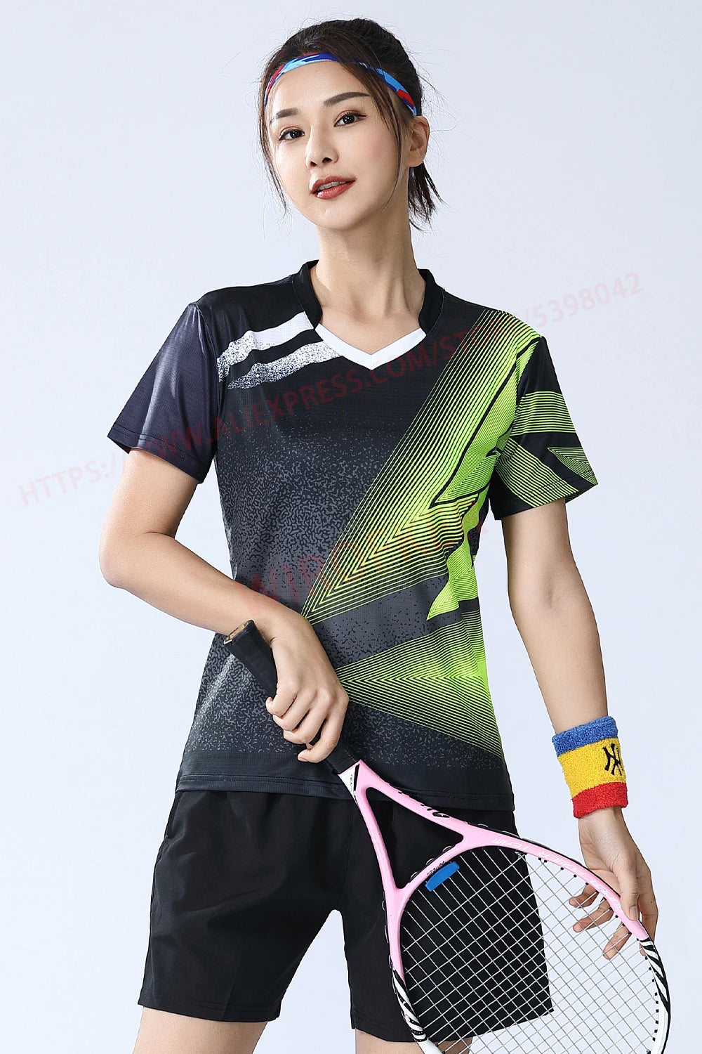 Women Table Tennis T-shirts Gradient Prints Badminton Sports Shirt Quick Dry Team Sportswear Tee Polyester Training Short Sleeve - Buy online at  Vibe In Cart.