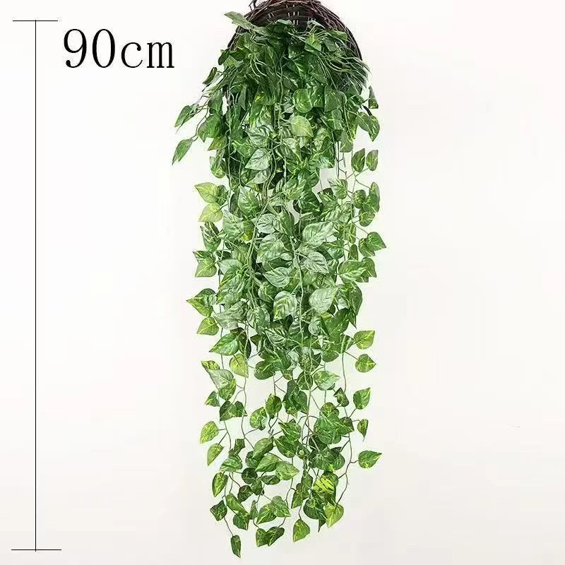 Artificial Green Ivy Leaf Hanging Vine Garland 2.1M