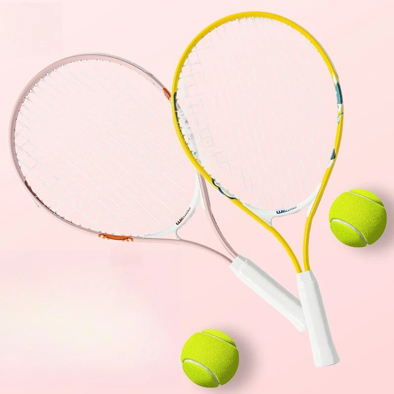 Tennis Racket Male Aluminum Alloy Integrated Training Female High Value Racket Adult Tennis Racket Set - Buy online at  Vibe In Cart.