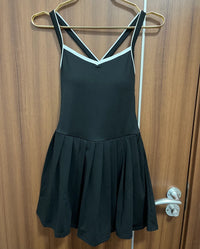 Tennis Dress for Women Yoga Fitness Skirt with Built-in Bra V-Neck Golf Outfits with Shorts Badminton Workout Clothing - Buy online at  Vibe In Cart.