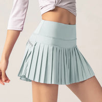 Summer Women Tennis Pleated Skirt With Inner Lining High Waist Double Layer Design Sport Sexy Fitness Yoga Dancing Shorts - Buy online at  Vibe In Cart.