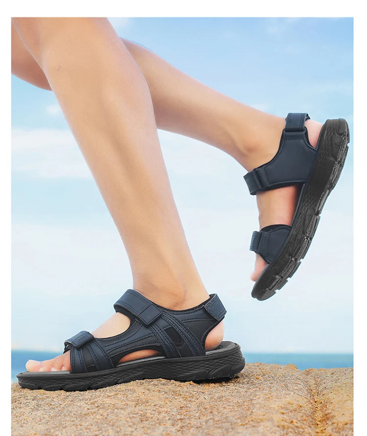 Men's Waterproof Sports Sandals for Hiking and Beach Open Toe Adjustable