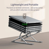 Adjustable Aluminum Alloy Laptop Stand with Cooling Design