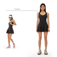 Tennis Dress Female Sleeveless Sport Suits Training Running Fitness Short Skorts Golf Badminton Tracksuits Padded Yoga Skirts - Buy online at  Vibe In Cart.