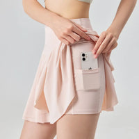 Tennis Skirt for Women with Sun Protection Athletic High-waisted Sun Block Skort Pleated Golf High-Waisted Pleated Shorts Bottom - Buy online at  Vibe In Cart.