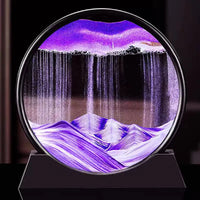 3D Moving Sand Art Picture Round Glass Deep Sea Sandscape Hourglass Quicksand Craft Flowing Sand Painting Office Home Decor Gift - Buy online at  Vibe In Cart.
