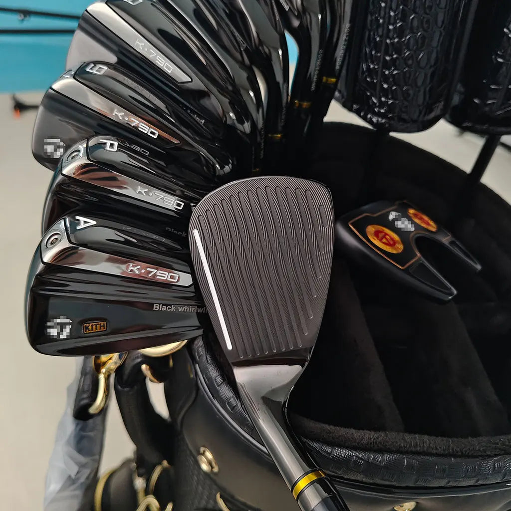 9-Piece Right Handed Golf Irons Set in Black with Graphite Shaft