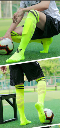 Towel Bottom Soccer Socks Breathable Knee High Training Long Stocking Adults Youths Kids Practical Competition Football Socks - Buy online at  Vibe In Cart.