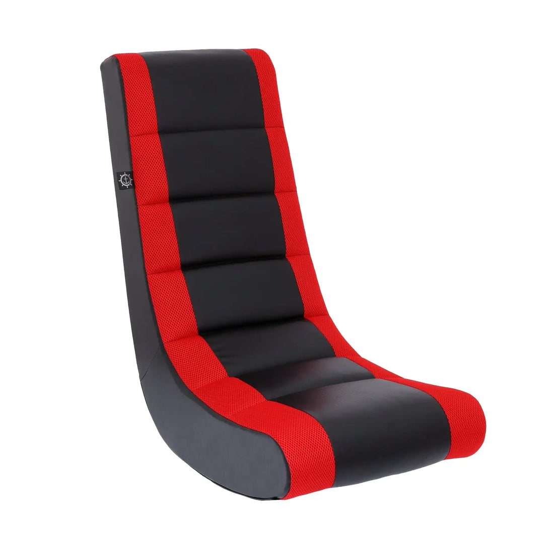 Furniture Classic Video Rocker Floor Gaming Chair, Kids and Teens, PU Faux Leather & Polyester Mesh, Black/Red - Buy online at  Vibe In Cart.
