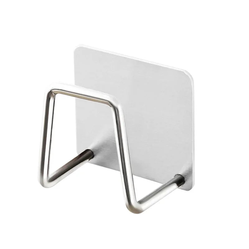 4/1pcs Stainless Steel Sponge Holder Self Adhesive Sink Drain Drying Sponges Racks Shelf Kitchen Storage Wall Holders Organizer - Buy online at  Vibe In Cart.