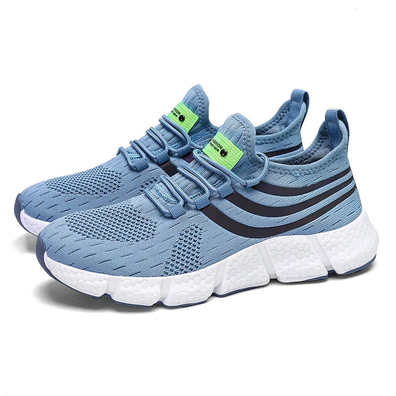 Comfortable Men's Running Shoes Summer Mesh Breathable Lightweight Outdoor Tennis Shoes Fashionable Versatile Balanced Sneakers - Buy online at  Vibe In Cart.