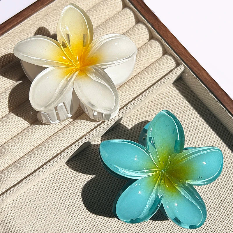 1/2/3 Pcs Hawaiian Gradient Flower Hair Claw Clip Women Fashion Large Hair Clip Girls Hairpin Barrettes Bohemia Hair Accessories - Buy online at  Vibe In Cart.