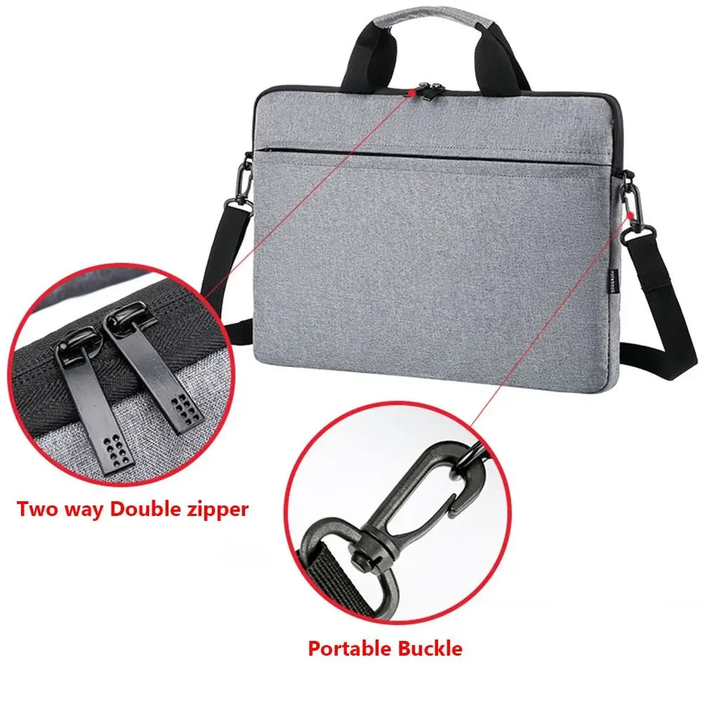 Polyester Laptop Sleeve Case With Zipper For 13.3 To 15.6 Inch Laptops