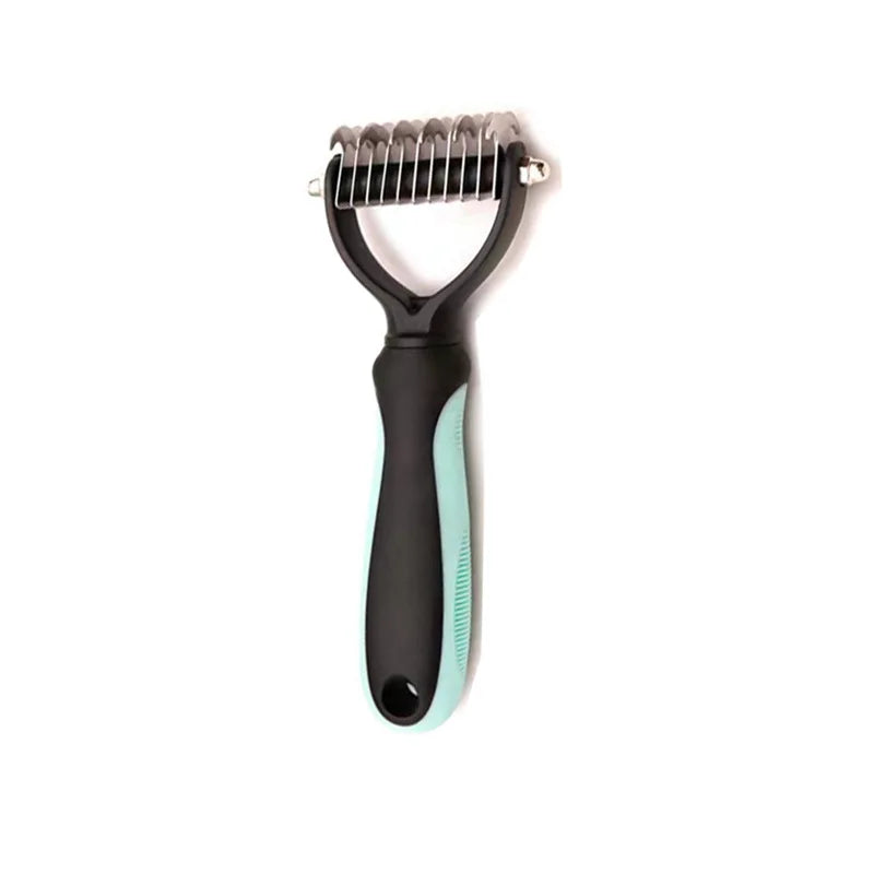 Stainless Steel Deshedding Brush for Dog Grooming and Hair Removal