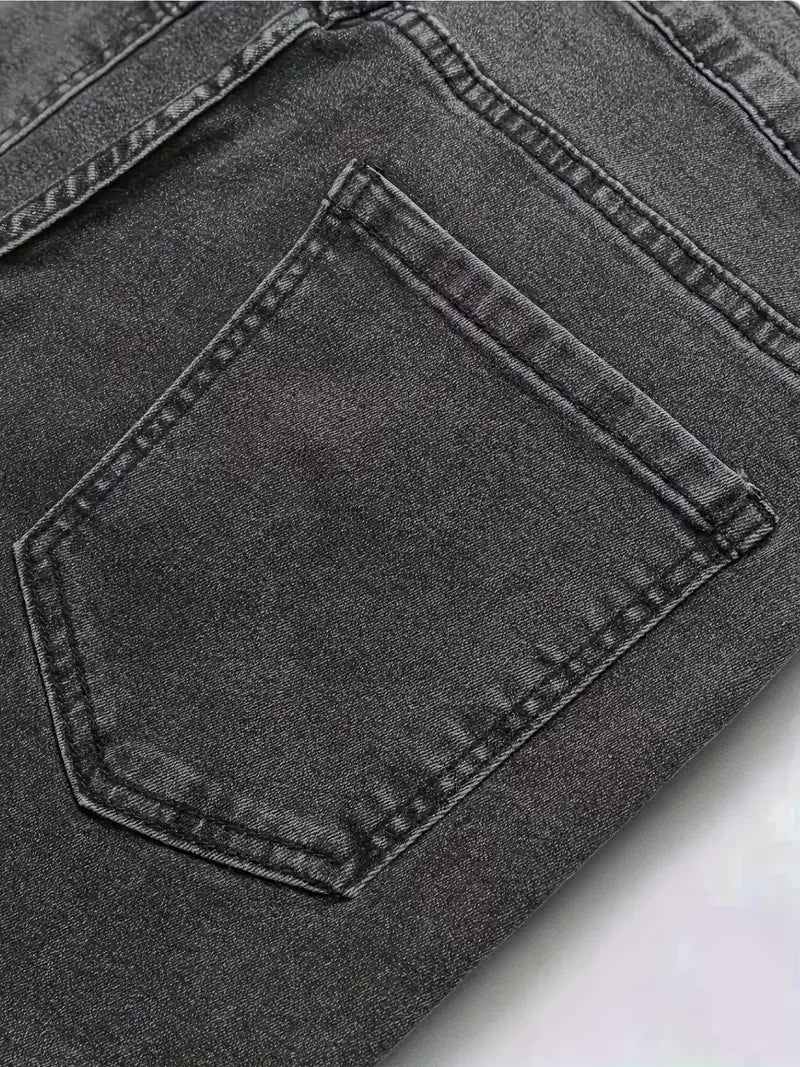 2025 New Style Streetwear Straight-Leg Jeans for Men, Fashionable Straight-Leg Loose-Fit Denim Pants - Buy online at  Vibe In Cart.