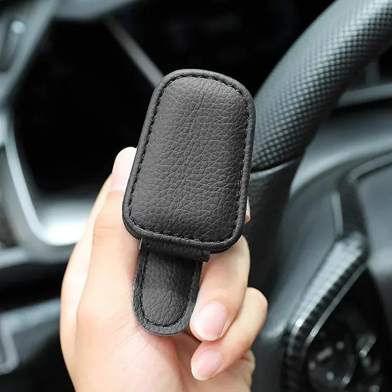 1Pcs Sunglasses Holder Is Suitable for Car Sunshades Magnetic Leather Sunglasses Clip and Ticket Clip Car Sunshade Accessories - Buy online at  Vibe In Cart.