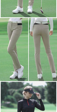 PGM Autumn Winter Ladies Golf Pants Women Warm Fleece Slim Sport Trousers Windproof Elastic Tennis Pants Golf Apparel XS-XL - Buy online at  Vibe In Cart.