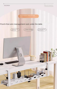 Telescopic Under Desk Metal Cable Management Tray for Home Office