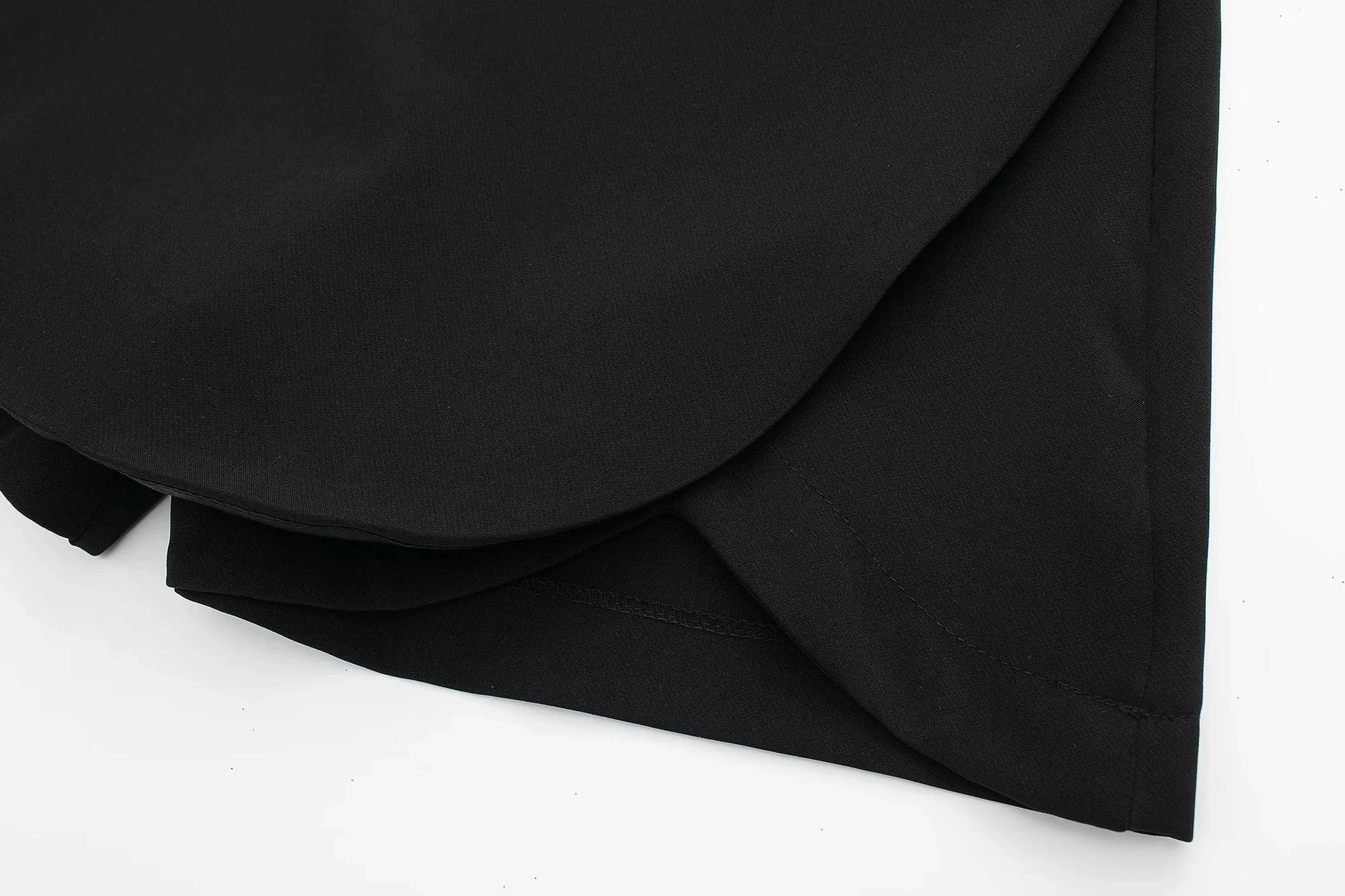 Women's High Waist Asymmetric Mini Regular Fit Polyester Skort