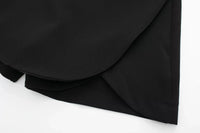 Women's High Waist Asymmetric Mini Regular Fit Polyester Skort