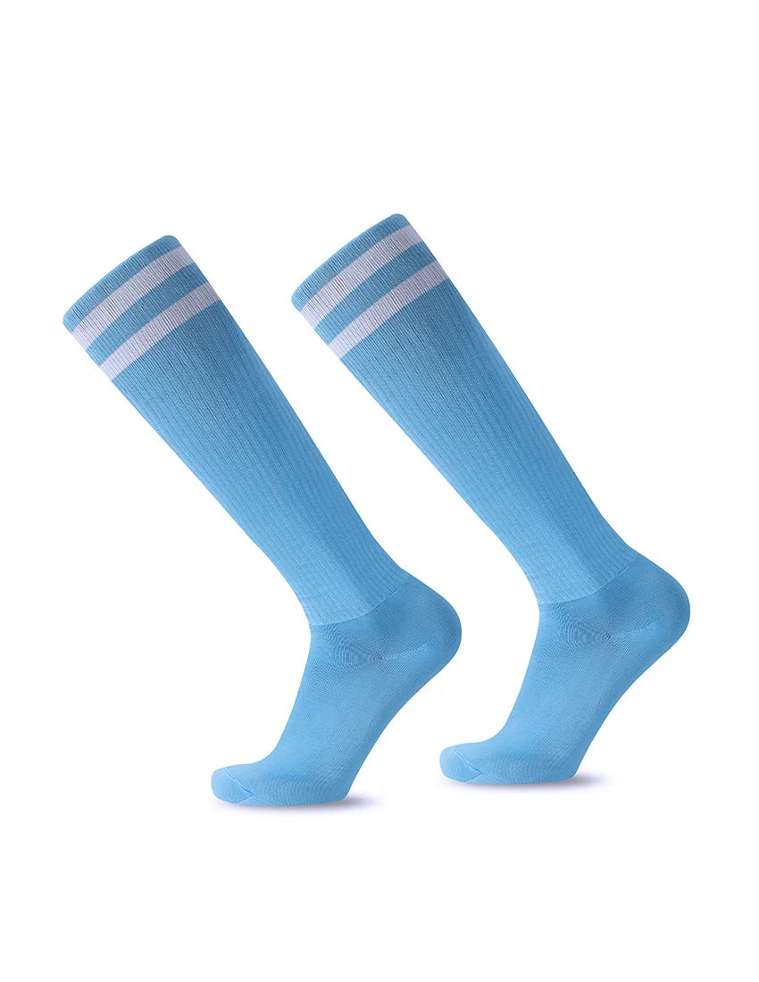 White Black Stripes Football Soccer Socks For Men Teenages Kids Boys Over the Calf Baseball Rugby Athletic Socks Women Girls - Buy online at  Vibe In Cart.