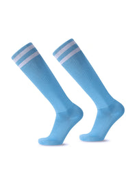 White Black Stripes Football Soccer Socks For Men Teenages Kids Boys Over the Calf Baseball Rugby Athletic Socks Women Girls - Buy online at  Vibe In Cart.