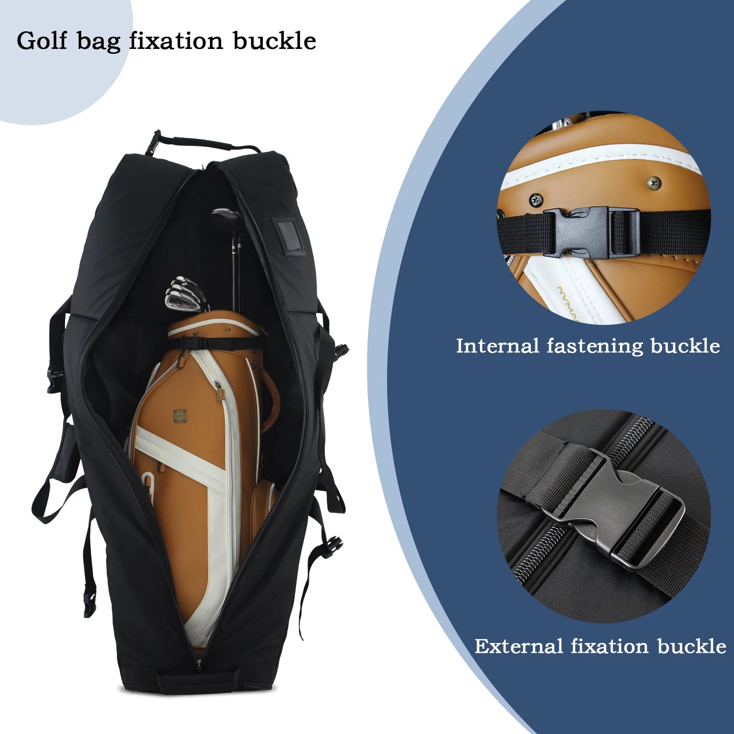 Large Capacity Golf Travel Bag, Golf Club Airline Protection, Padded Thickened Durable Material, Foldable, Multiple Storage Pock - Buy online at  Vibe In Cart.