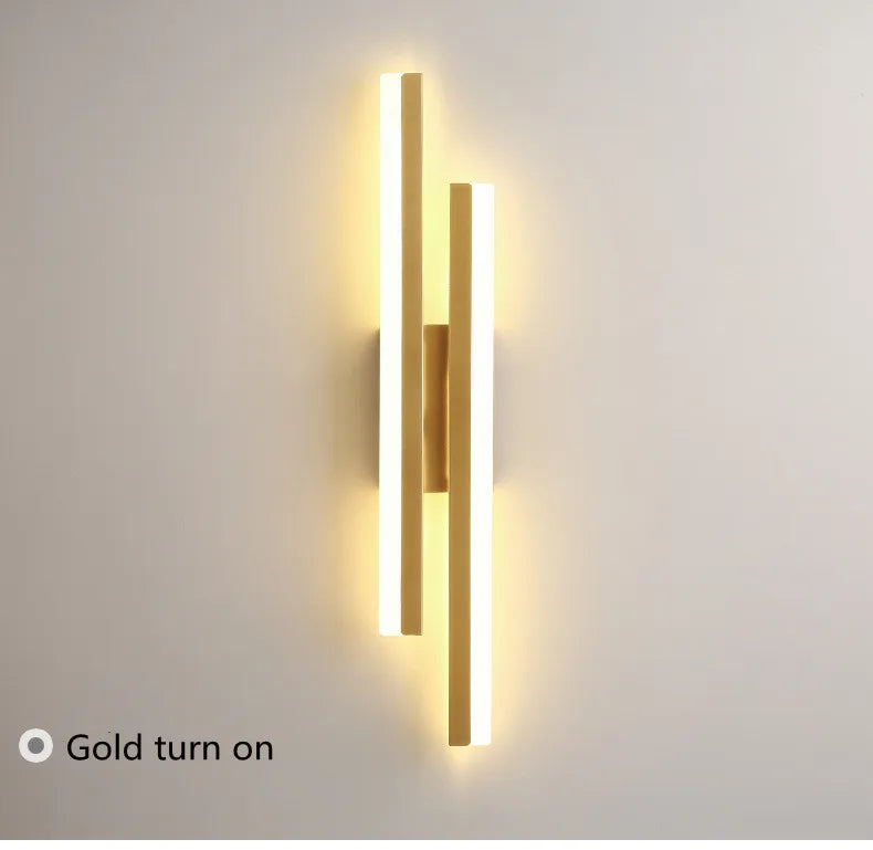 LED Bedroom Wall Lamp Wall Sconces Copper Line Pipe Acrylic Lampshade Indoor Lighting for Living Room Corridor Light Fixture - Buy online at  Vibe In Cart.