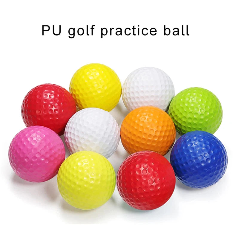 10pcs PU Foam Solid Sponge Soft Indoor Golf Practice Ball 4.2cm Children's Stress Relief Kneading Toy Golf Contact Accessories - Buy online at  Vibe In Cart.