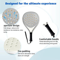Tennis Racket | Padel Racket, Made of Ultra Light Carbon Fiber Material, with Strong Elasticity and Good Quality - Buy online at  Vibe In Cart.