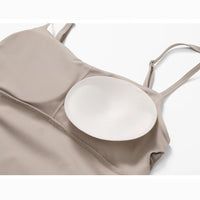 Women's summer tennis skirt built-in shorts and bra sleeveless backless workout sports golf dress  tennis dress for fitness