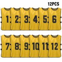 Numbered Soccer Pinnies for Adults and Youth, 6 or 2 Pack