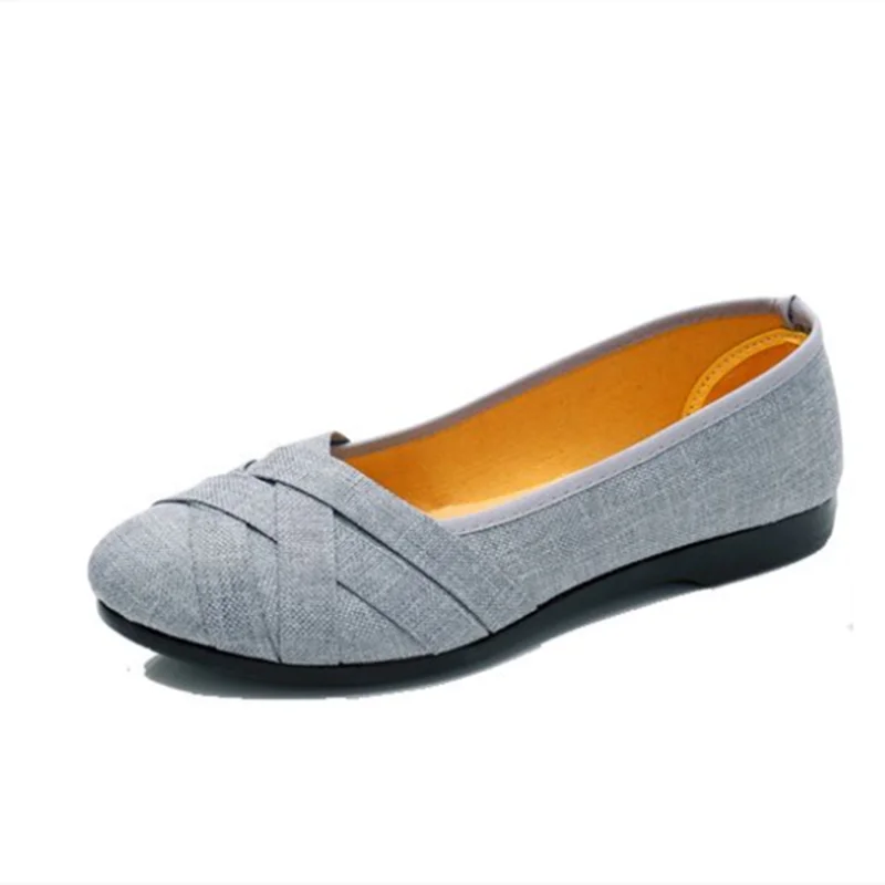 Zapatos De Mujer Women Fashion Plus Size Hollow Out Breathable Slip on Flat Shoes Lady Casual Grey Comfort Loafers & Flats A93 - Buy online at  Vibe In Cart.