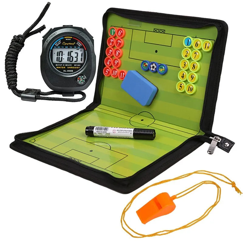 Foldable magnetic tactical board  football training tactical clipboard football coach tactical board set with large board eraser - Buy online at  Vibe In Cart.