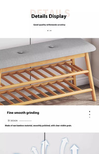 Shoe changing stool, simple doorstep stool for home use, soft cushioned stool, integrated shoe rack for entry, storage rack - Buy online at  Vibe In Cart.