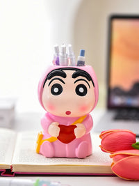 Resin Desk Pen Holder With Lovers Style For Office Storage
