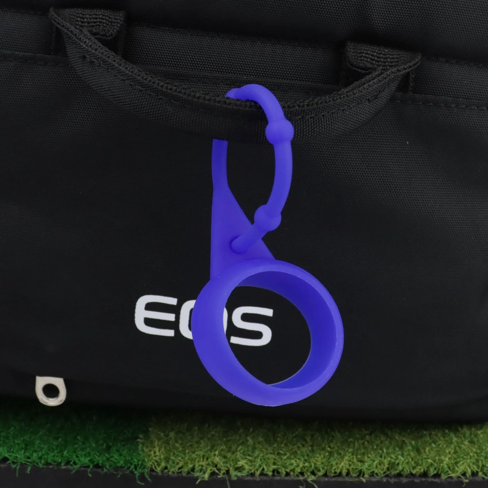 Portable PU Golf Ball Storage Bag with Carabiner Clip