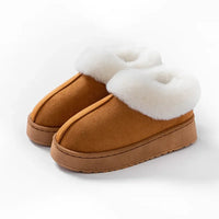 Anti-slip Shoe Thick Plush Snow Boots 2025 New Women Faux Suede Platform Fur Winter Boots Woman Slip On Warm Cotton Padded Shoes - Buy online at  Vibe In Cart.