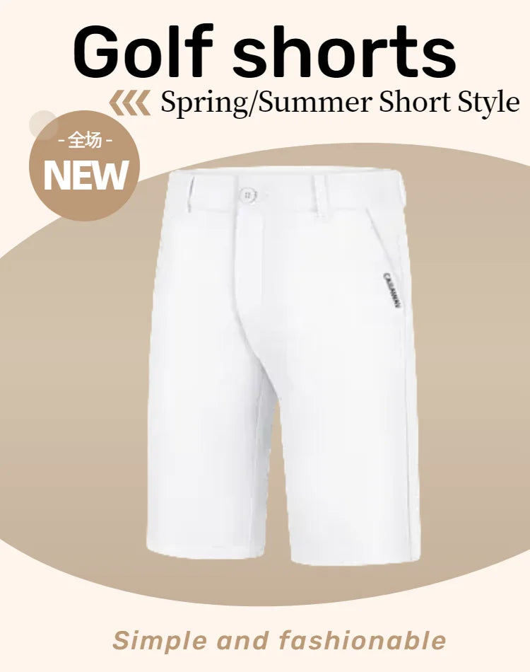 CAIIAWAV Golf Men's Shorts Summer Refreshing Breathable Comfortable Cotton Casual Clothing Sports - Buy online at  Vibe In Cart.