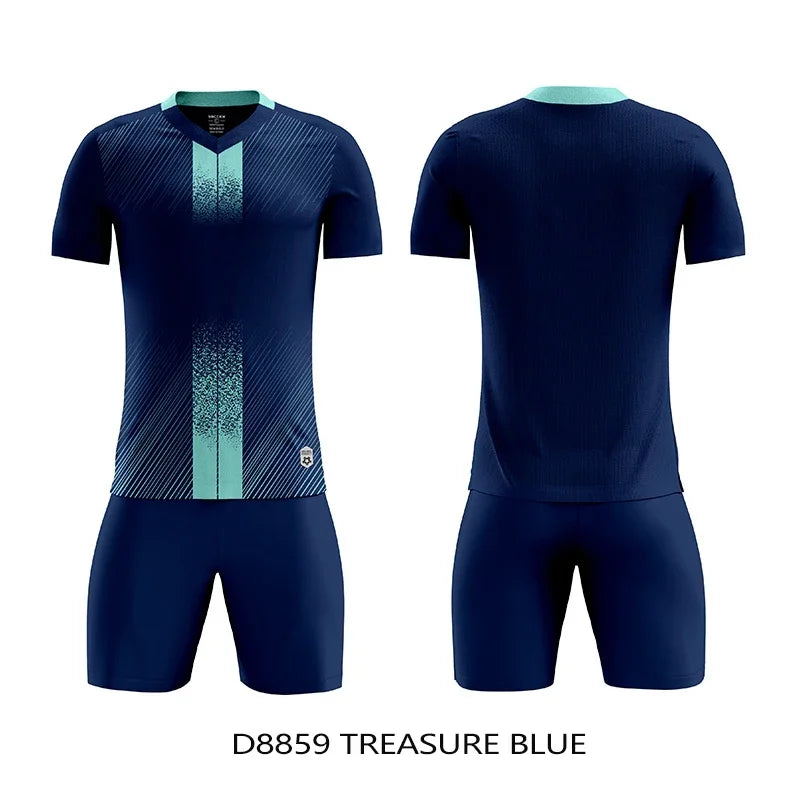 Unisex Soccer Uniform Jersey and Shorts Set for Futsal Training