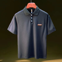 Summer Short sleeved Polo Shirt for Men 2025 New Large Simple T-shirt Top Versatile Casual Men's Clothing - Buy online at  Vibe In Cart.