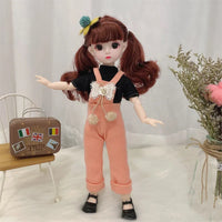 30cm Bjd Doll 12 Moveable Joints 1/6 Girl's Dress 3D Brown Eyes Toy with Clothes Shoes Kids Toys for Girl Children Gift - Buy online at  Vibe In Cart.