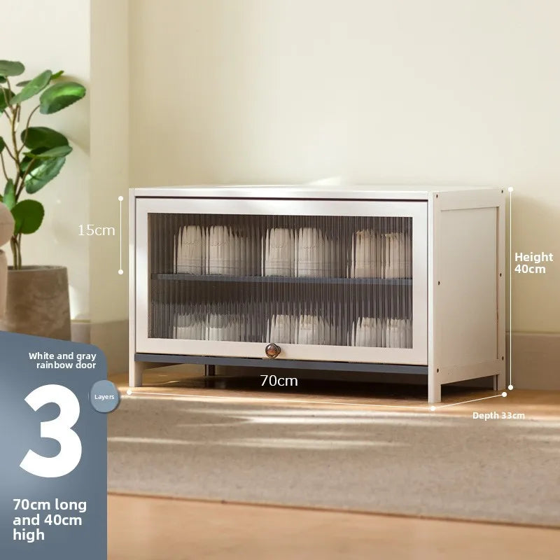 Multi-Layer Shoe Cabinet with Dustproof Large-Capacity Design