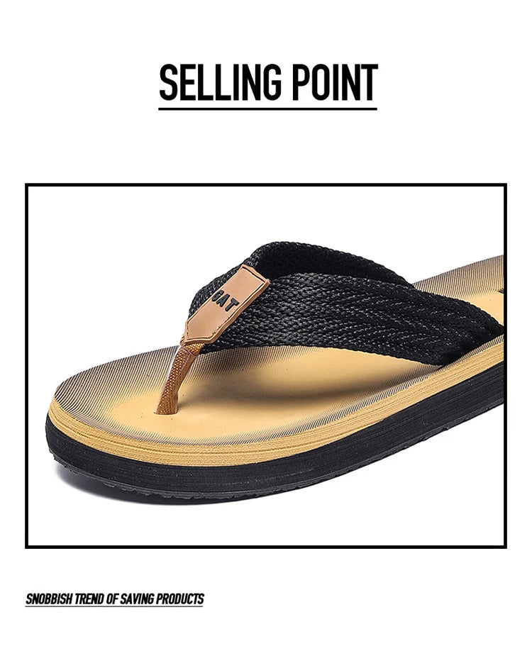 Men's GAT Flip-Flops Wide Strap Non-Pinch Retro Outdoor Anti-Slip Breathable British Style Sandals Beach Shoes - Buy online at  Vibe In Cart.