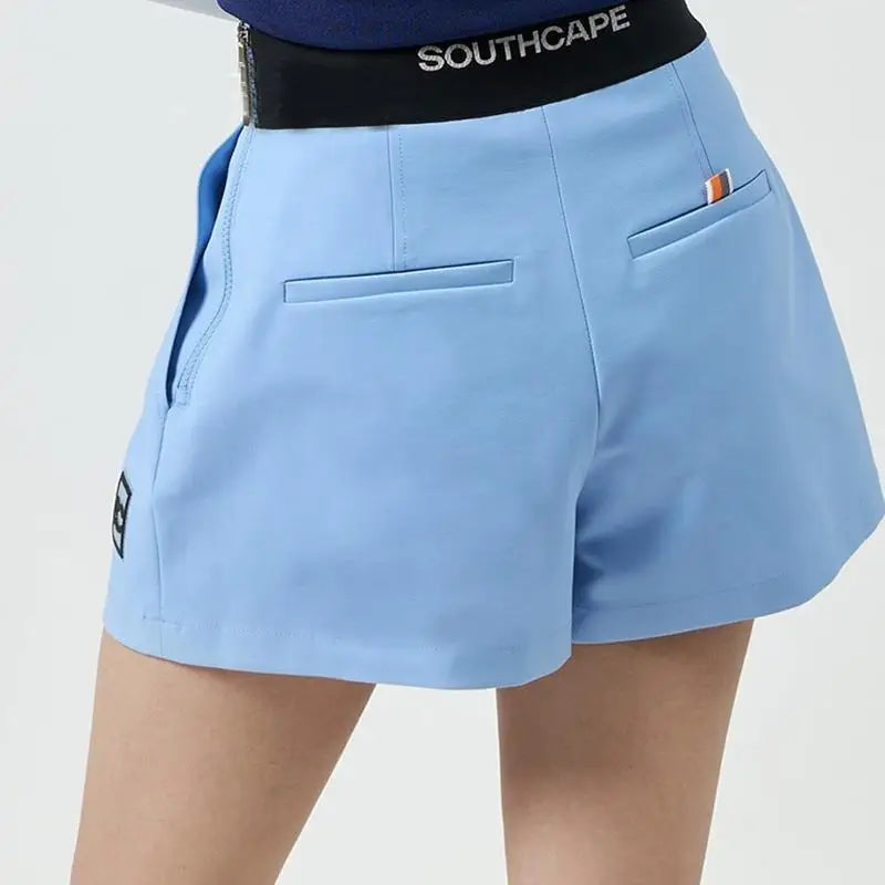 New Korean Golf Women's Outdoor Sports Versatile Quick-Dry High-Waisted Slim-Fit Elastic Waist Slimming Shorts