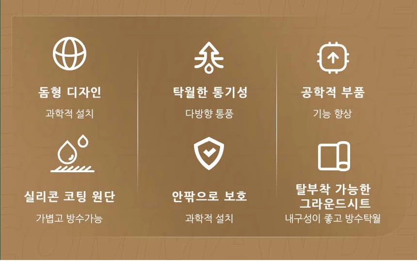 MOBI GARDEN Camping Tent Commander Dome Tent Shelter Waterproof Windproof Ultra-light 70D Nylon 160/185/245CM - Buy online at  Vibe In Cart.