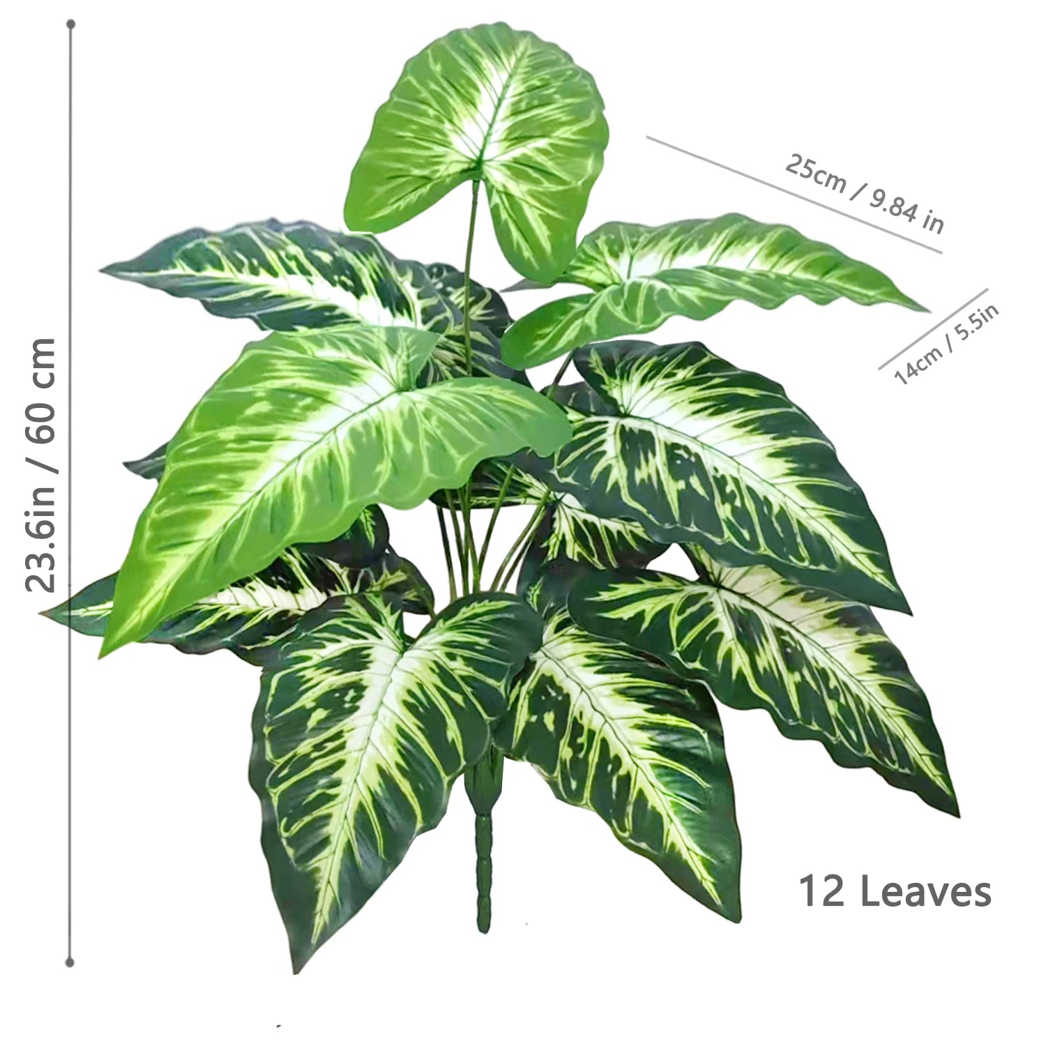 60-107cm Artificial Flowers Calla Lily Horseshoe Leaf Turtle Leaf Bobcat Leaf Fake Plant Ornamental Holiday Home Decoration - Buy online at  Vibe In Cart.