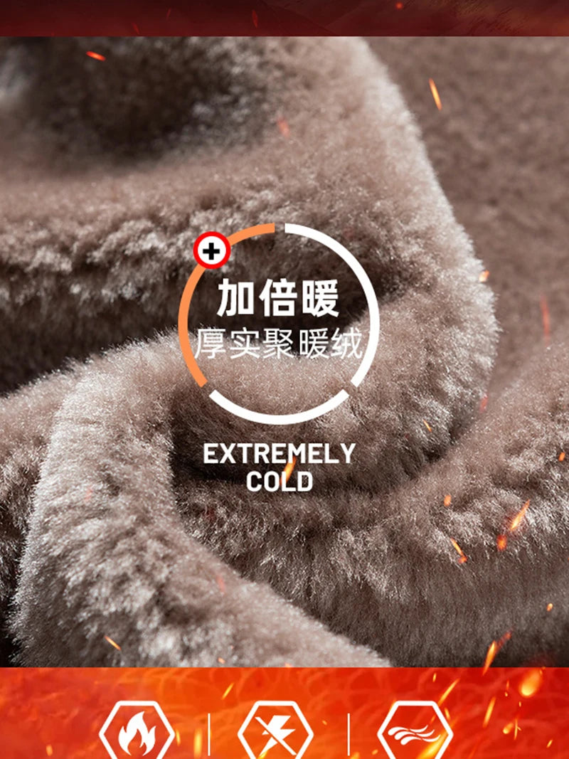 Plus Size 8XL Men's Jacket Fur Lined Sherpa Jacket Autumn Winter Men Casual Daily Wear Coats Slim Fit Keep Warm Outerwear Coat - Buy online at  Vibe In Cart.