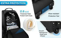 Golf Travel Bag Heavy Duty With Wheels 900D Polyester Foldable