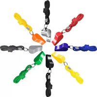 50PCS High Quality Black Whistle Referee Game Halter Whistle Outdoor Tour Hiking Whistle Suitable For Basketball Wholesale - Buy online at  Vibe In Cart.